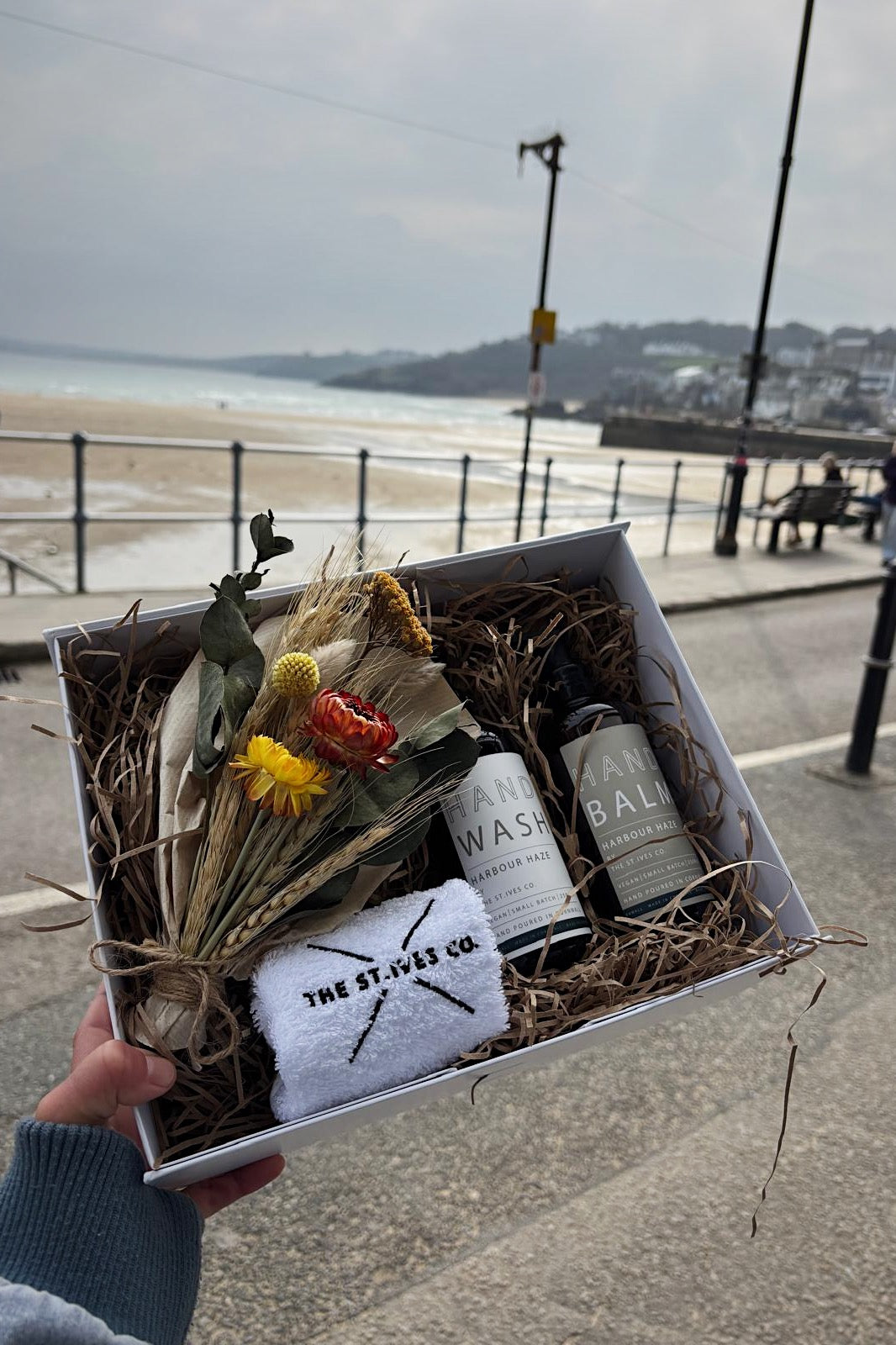 Hand Wash & Balm, Hand Towel & Posy Hamper