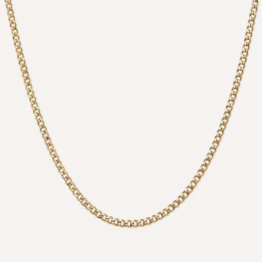 Simple 'Mermaid Gold' Mid Length Chain Necklace