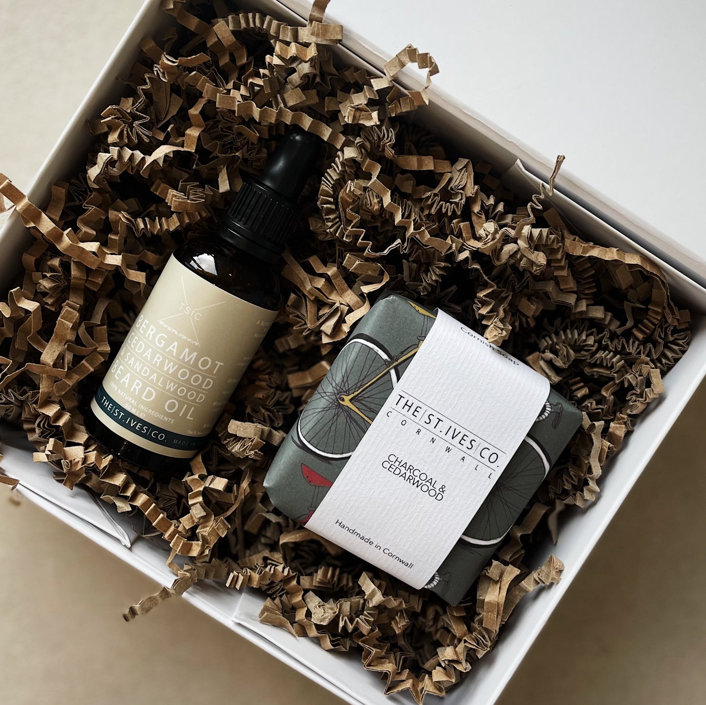 Beard Oil & Charcoal Soap Hamper