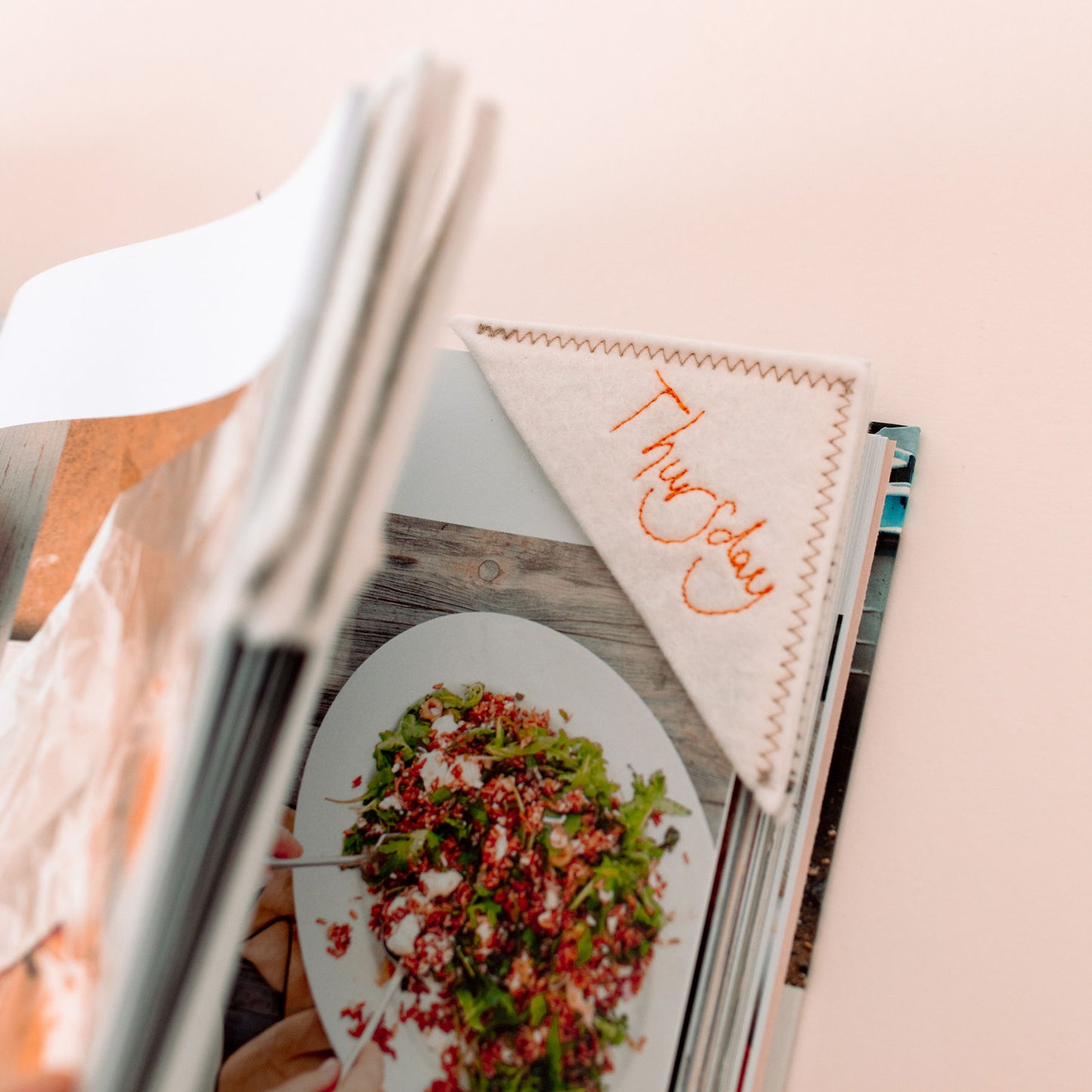Embroidered Cook Book Bookmarks