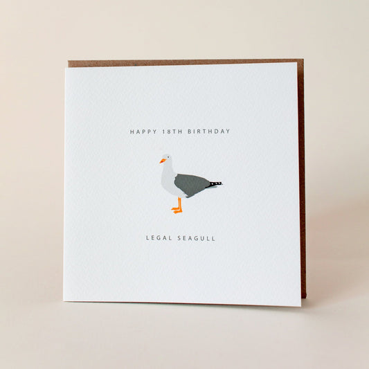 Legal Seagull 18th Greeting Card - The St. Ives Co.