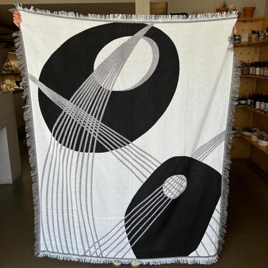 Woven blanket designed in St Ives Cornwall, makes the perfect gift/beach blanket or throw