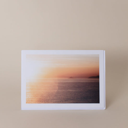 Greetings card with photography by Nick Pumphrey- St Ives At Dawn- coloured print- St Ives Cornwall