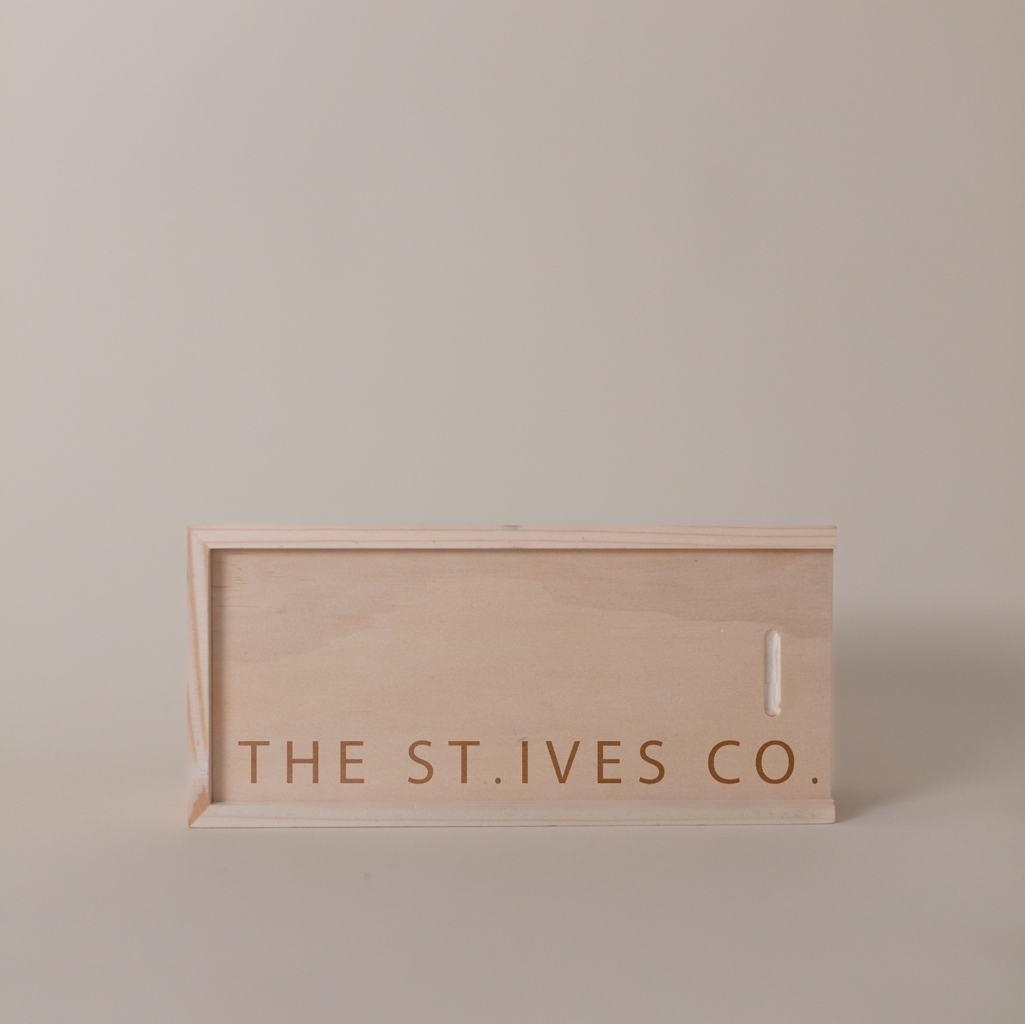 Handmade in St Ives- A wooden engraved presentation gift box. Choose 3 options from our scented candle range.