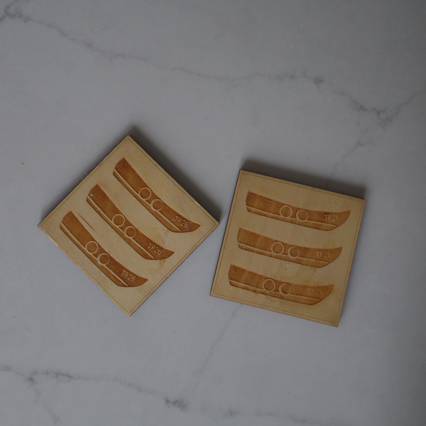 Set of Wooden Boat Coasters