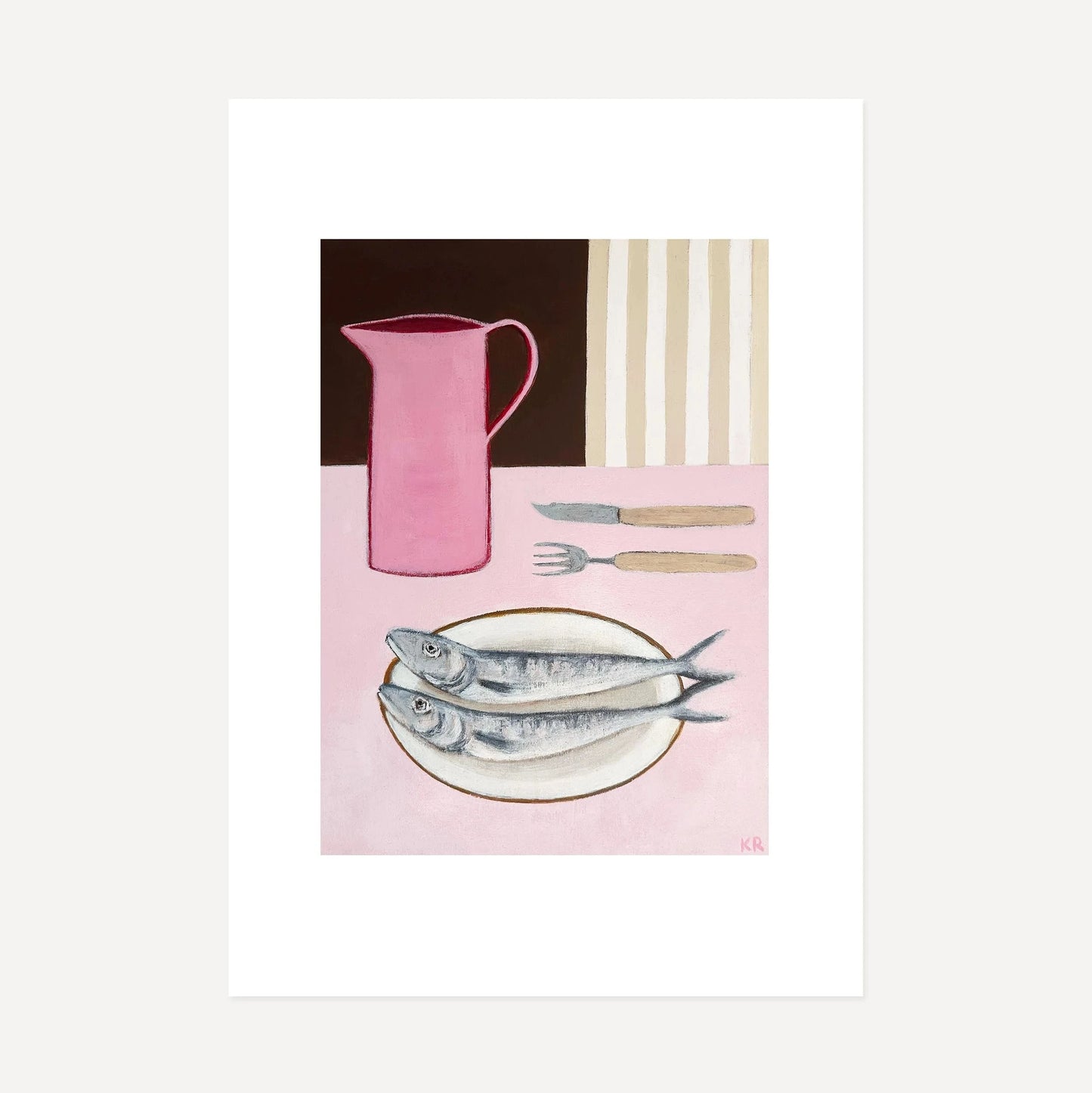 Two Mackerel A4 Print