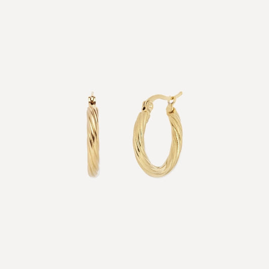 Shearwater 'Mermaid Gold' Hoop Earrings