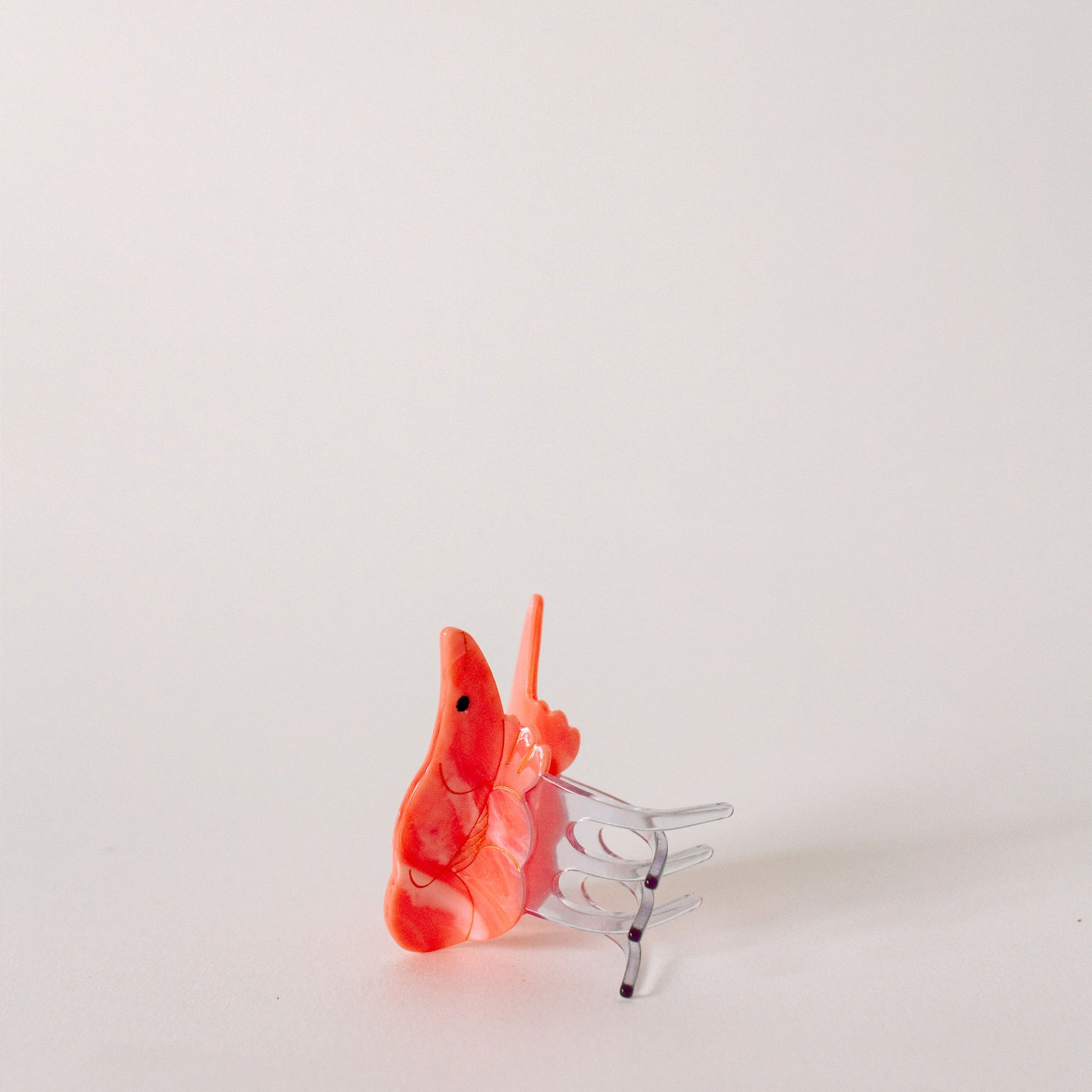 Pink Prawn Claw hair clip- St Ives Cornwall