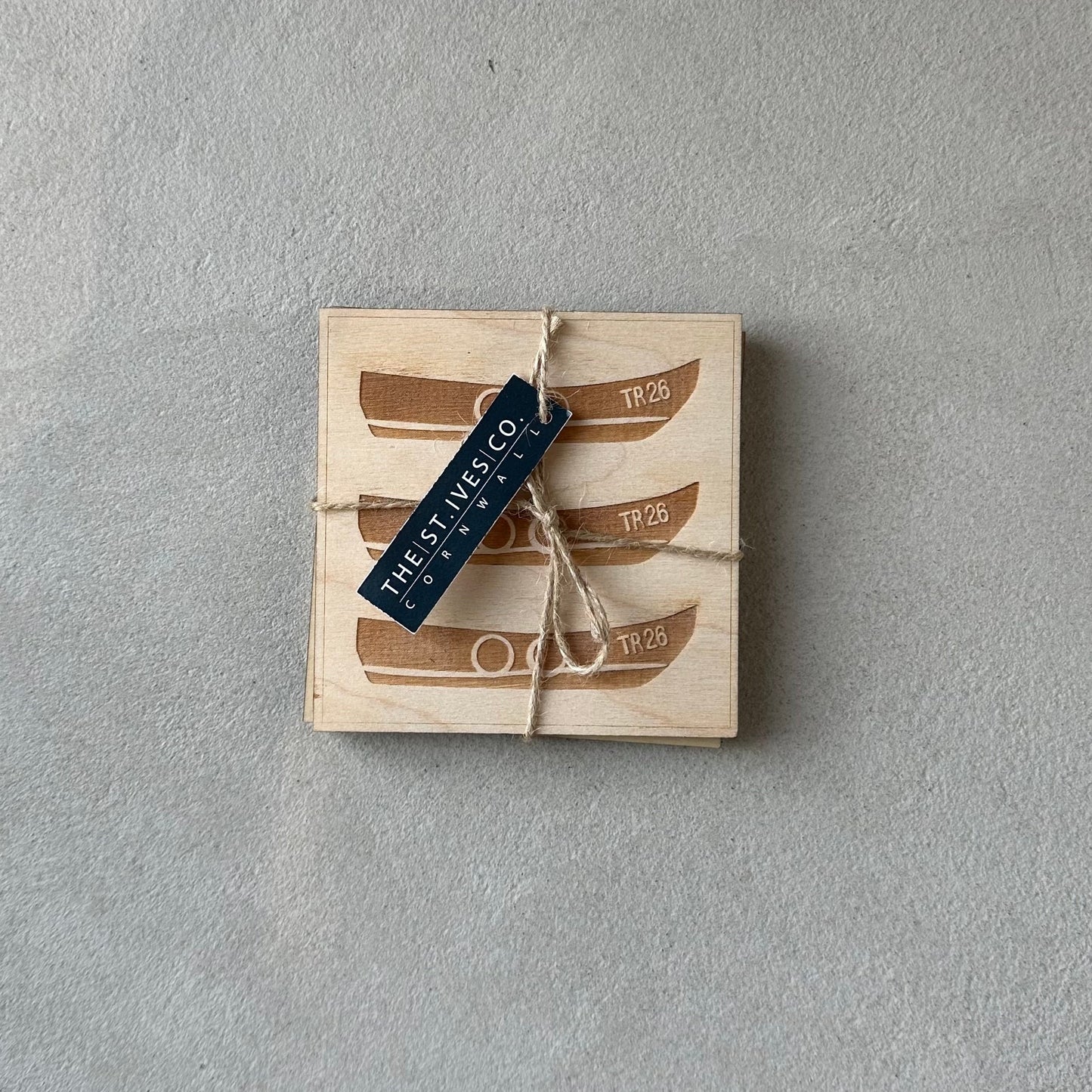 Set of Wooden Boat Coasters