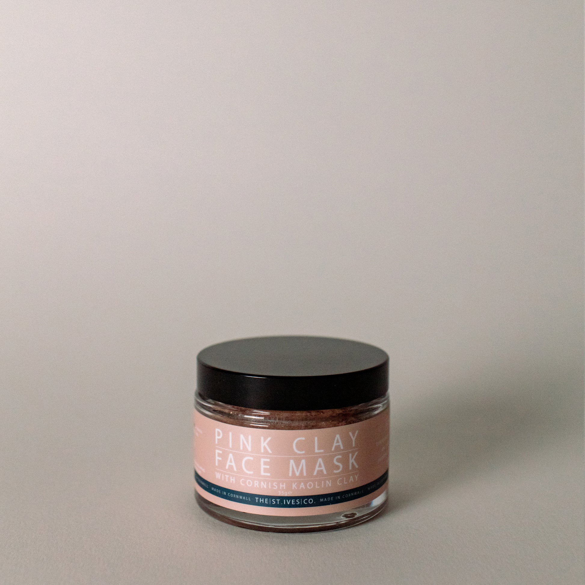 Pink clay face mask- 100% natural clay. Made in Cornwall . Self care- cosmetics-artisan