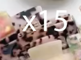 Cream & Brown Fleck Claw Clip