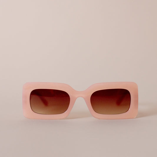 Pink Jolly Square Sunglasses