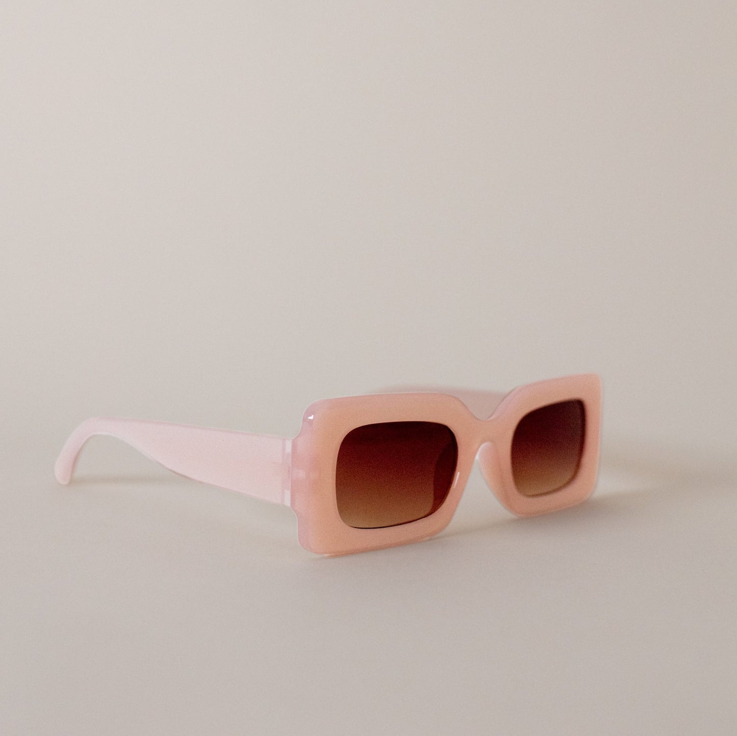 Pink Jolly Square Sunglasses