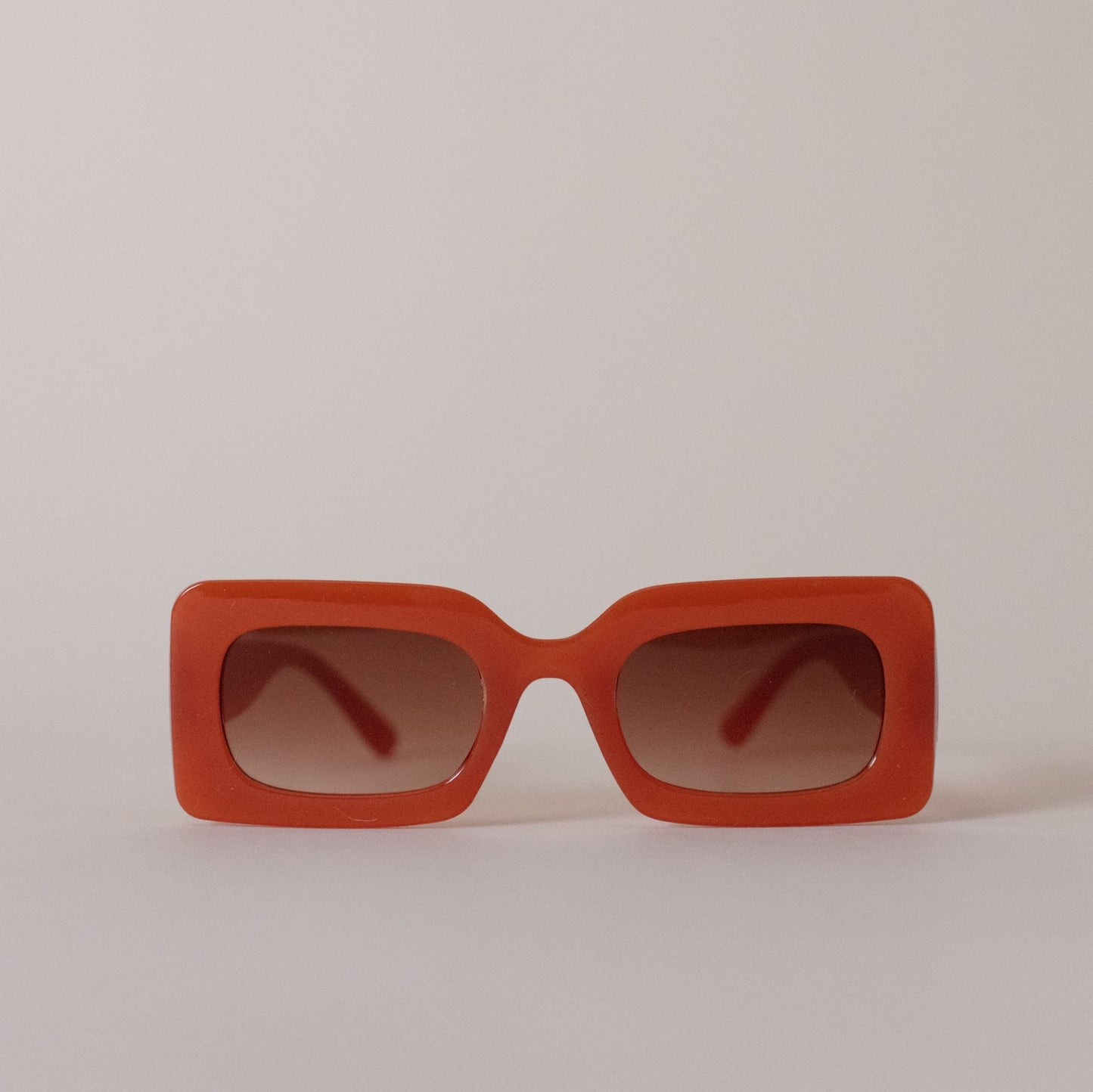 Orange Jolly Square Sunglasses
