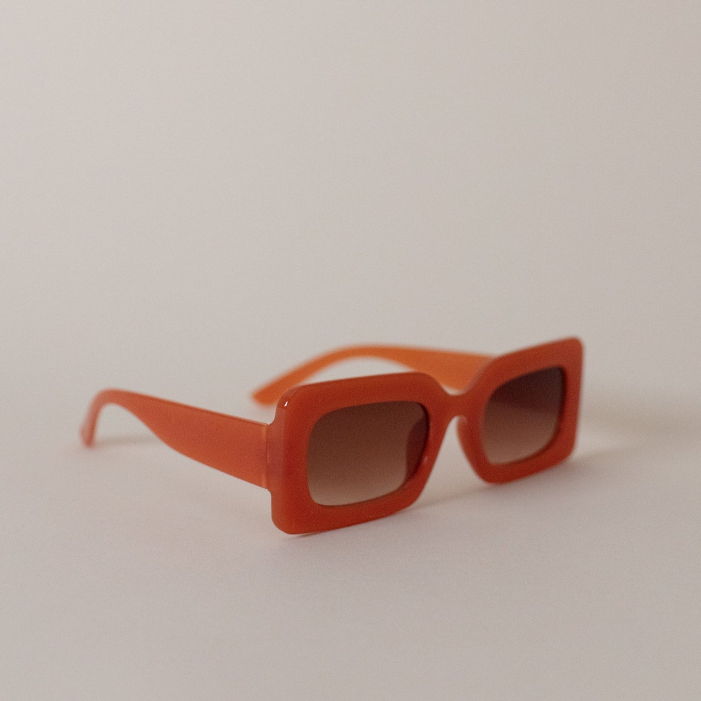 Orange Jolly Square Sunglasses