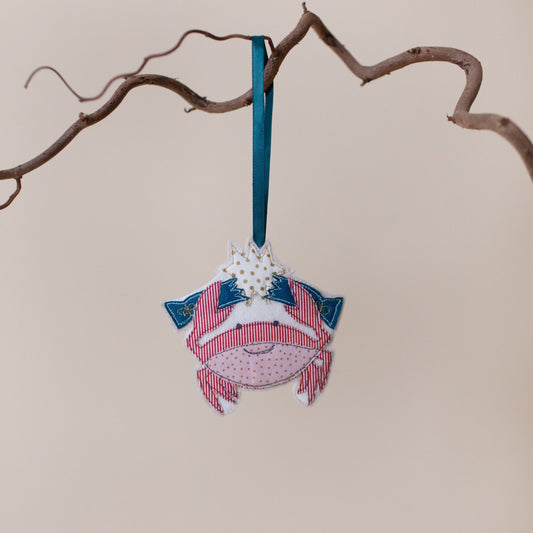 Crab Christmas decoration - The St. Ives Co.