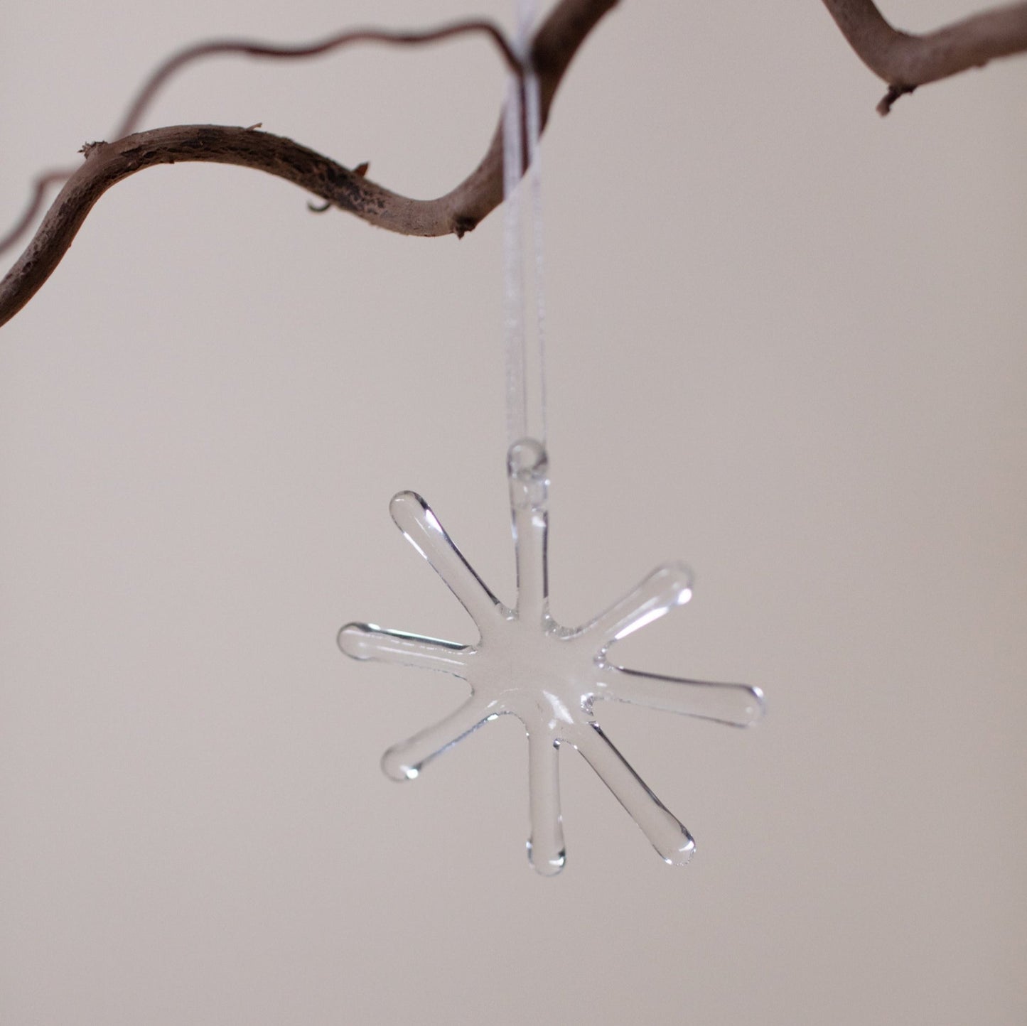 Glass Snowflake Christmas Decoration - The St. Ives Co.