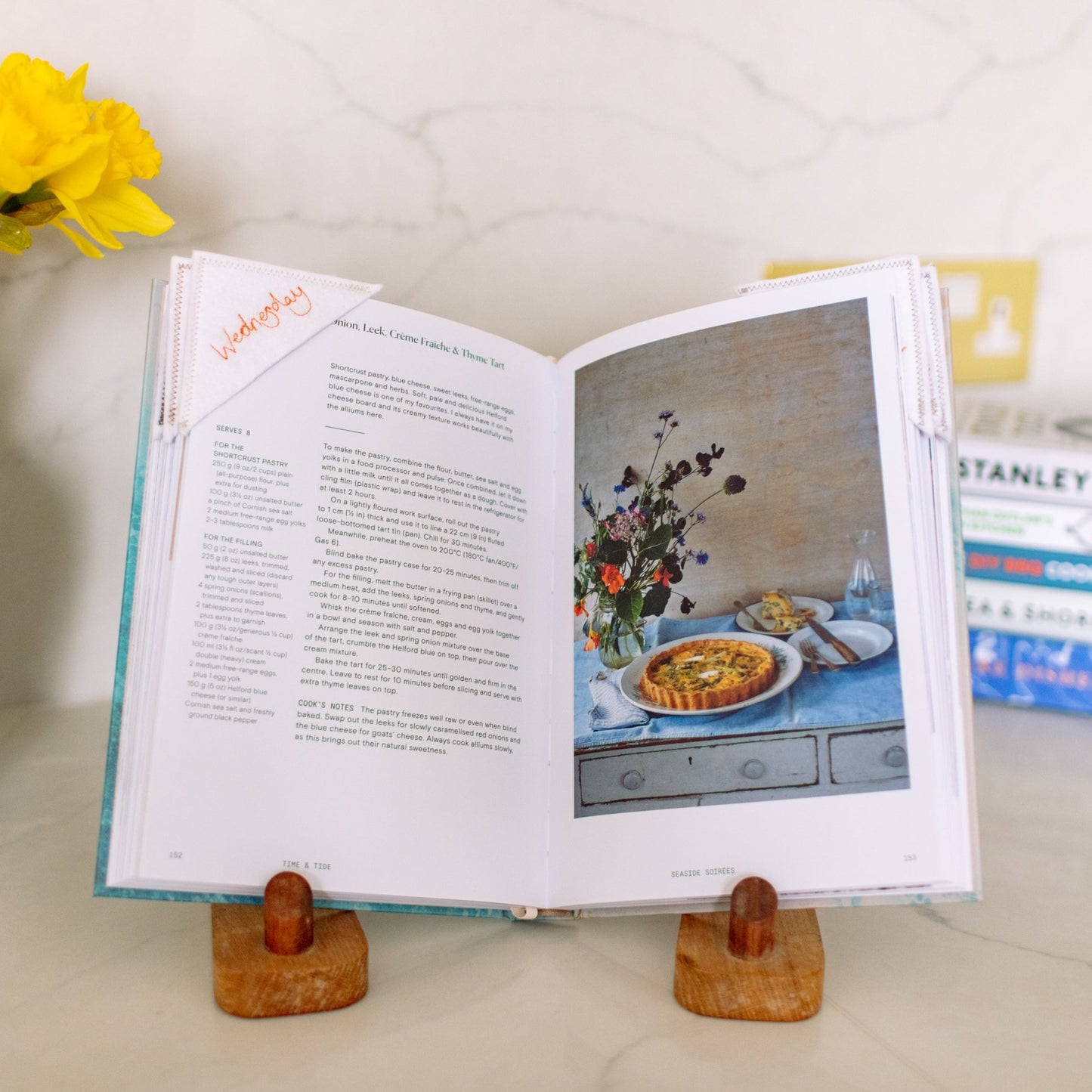 Embroidered Cook Book Bookmarks