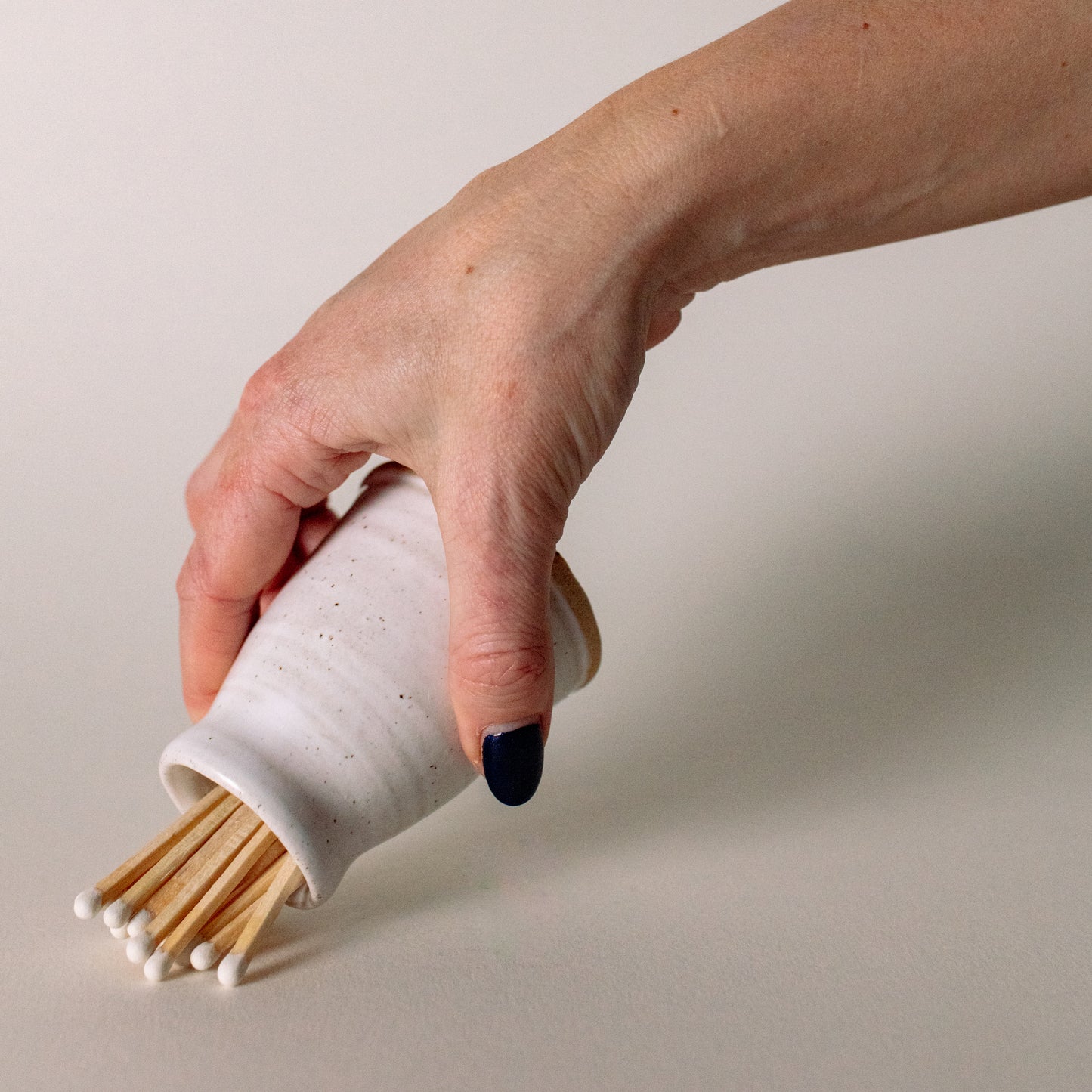 White Match Stick Pot - The St. Ives Co.