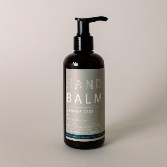 Zennor Zest Hand Balm made by The St Ives Co exclusively- fresh & zesty fragrance- artisan, small batch. natural. made in St Ives Cornwall/ gift. self care.