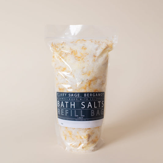 Refill Bath Salts - Clary Sage, Bergamot and Sandalwood