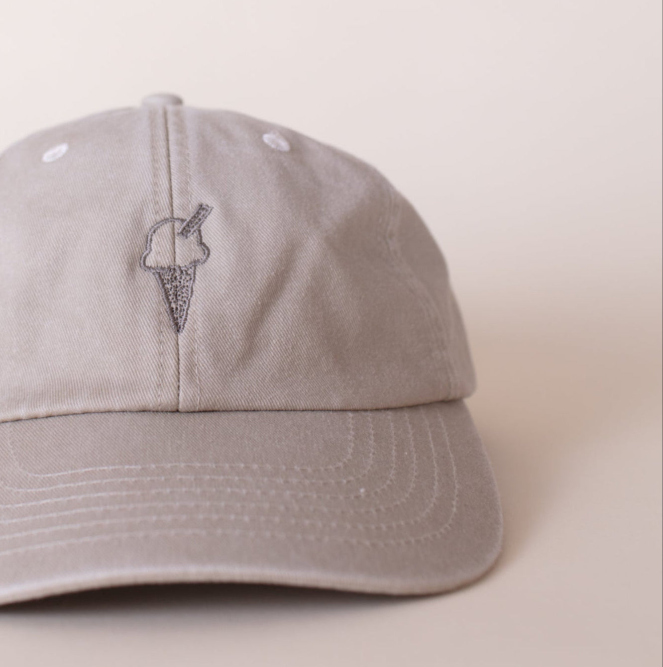 Ice Cream Embroidered Cap