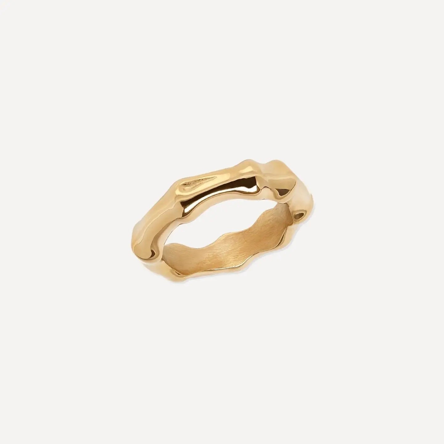Mermaid driftwood gold ring