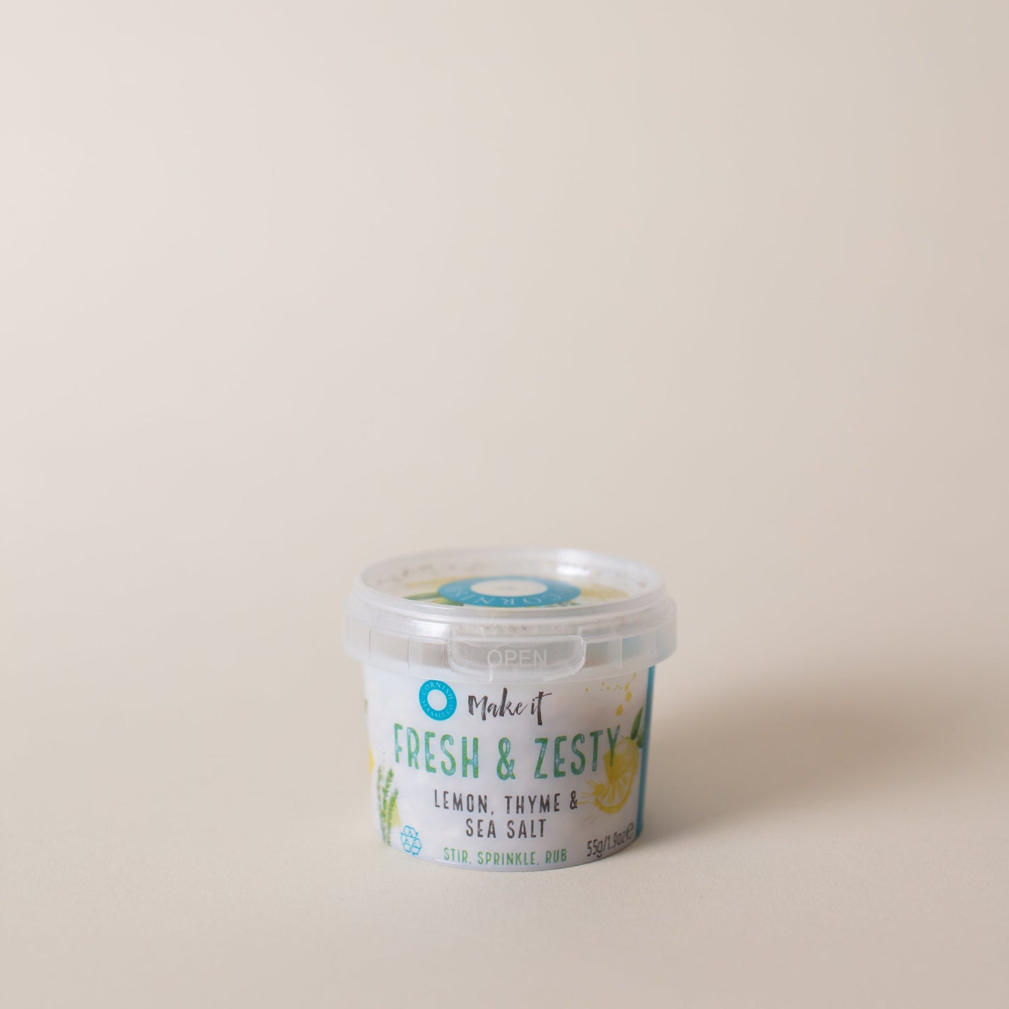 Fresh & Zesty Cornish Sea Salt Pot