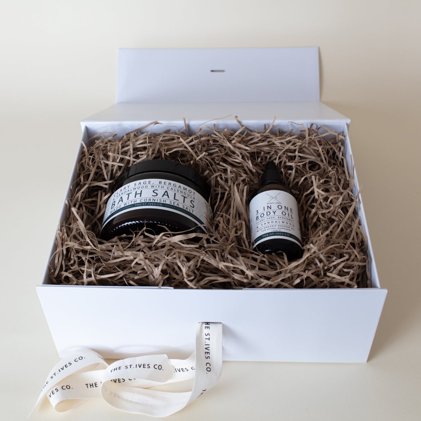 Clary Sage Bath Salts & 3 in 1 Body Oil Hamper