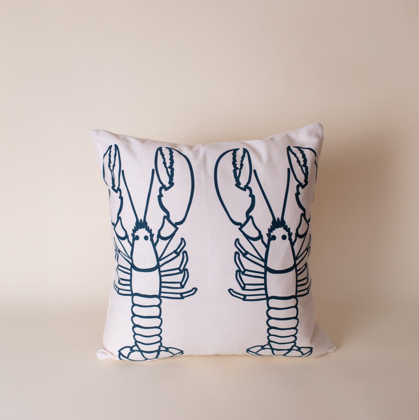 Teal Lobster Cushion Cover