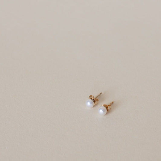 Tiny Pearl Studs