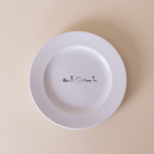 Screen Printed Skyline Side Plate