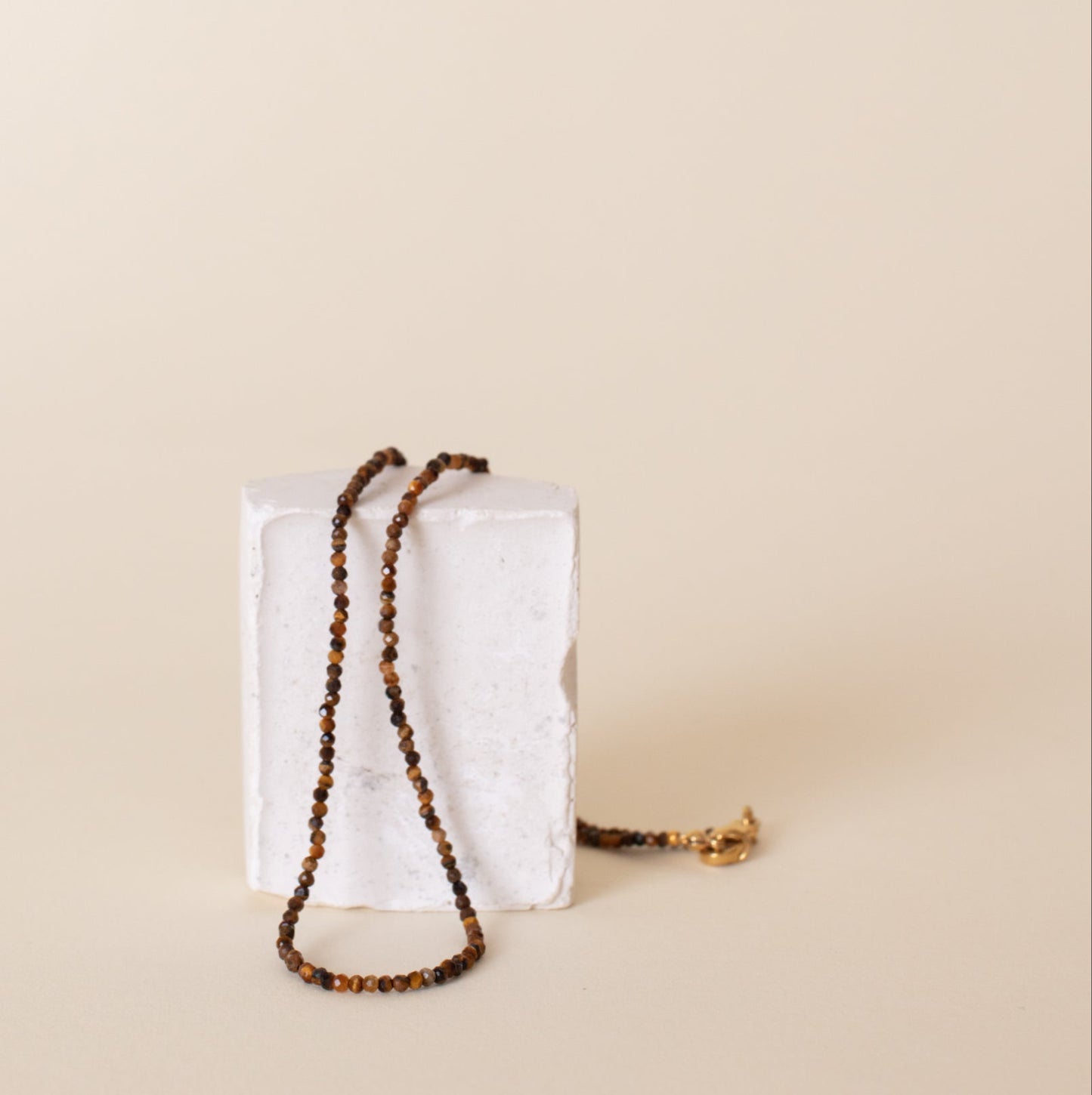 Tigers eye gemstone necklace