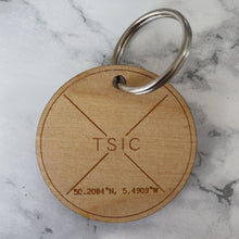 Load image into Gallery viewer, Original TSIC St. Ives View Engraved Key Ring - The St. Ives Co. Cornwall Cornish Souvenir Holiday beach Original Cool Useful View Design Small Batch Gift
