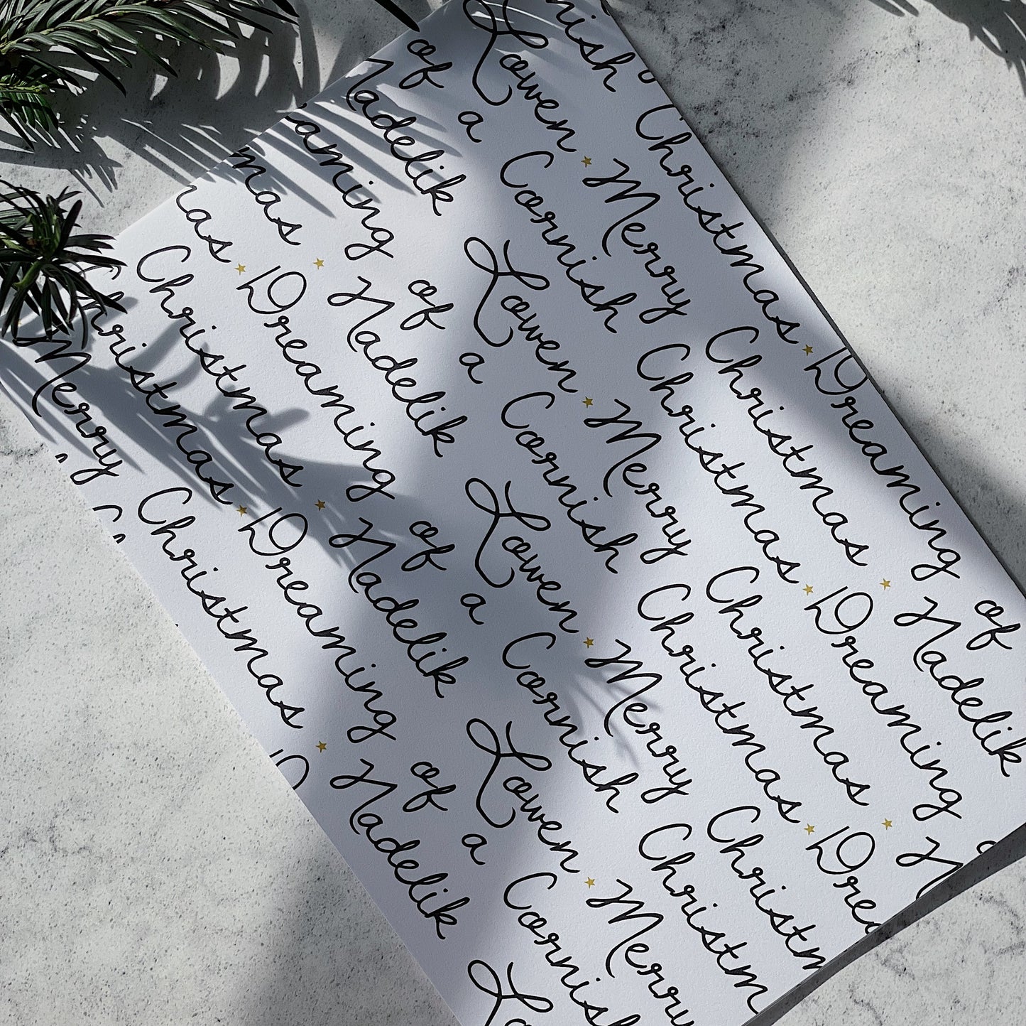 Dreaming of a Cornish Christmas Wrapping Paper Pack of 3 - The St. Ives Co.