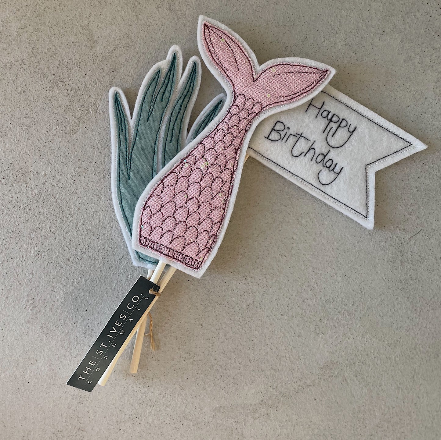 Cake Toppers Mermaid and Seaweed