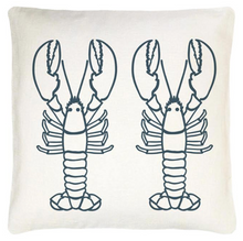 Load image into Gallery viewer, Teal Lobster Cushion
