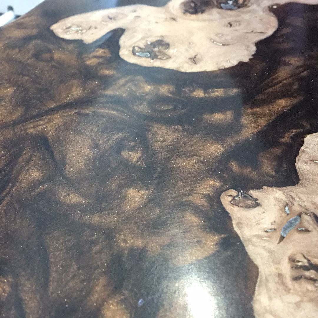 Birch and resin board