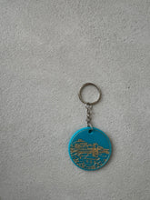 Load image into Gallery viewer, Turquoise acrylic keyring
