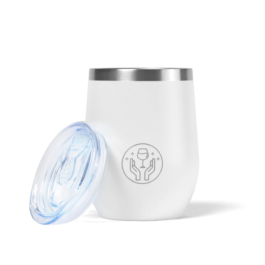 Partner in Wine White tumbler - The St. Ives Co.
