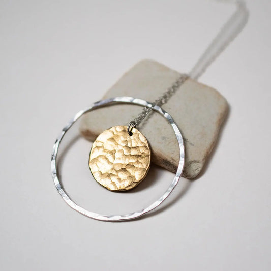 Stacked Luna and Crescent Necklace