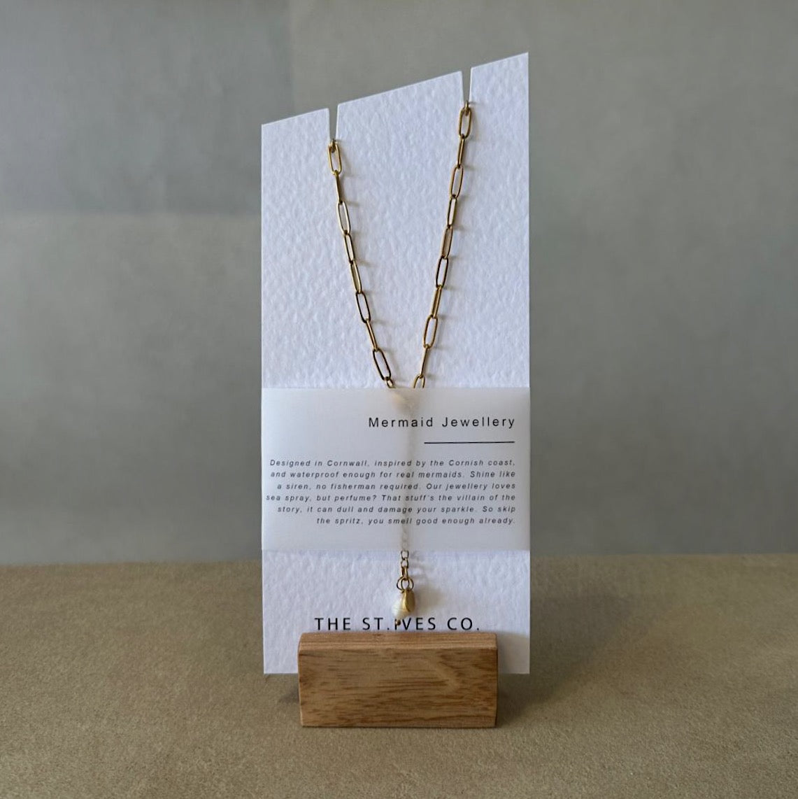 Gold Porthleven Mermaid Necklace