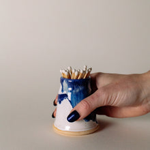 Load image into Gallery viewer, Blue Match Stick Pot - The St. Ives Co.
