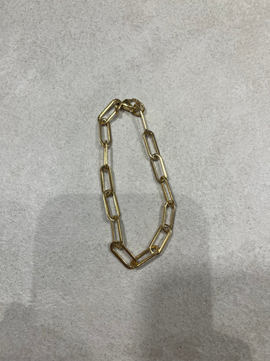 Waterproof gold link chain bracelet. classic, minimalist, Cornwall 