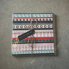 Load image into Gallery viewer, Pack of 5 Cornish Lobster Fair Isle Christmas Cards
