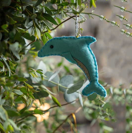 Dolphin Christmas Decoration