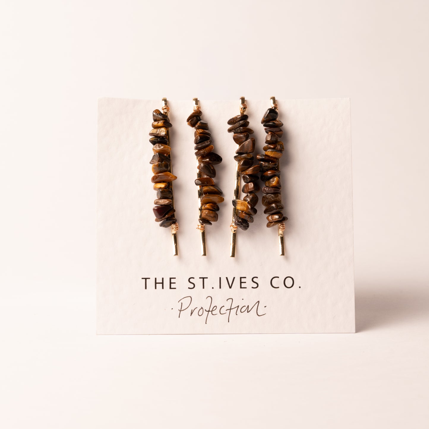 Protection Tigers Eye Hair Clips - The St. Ives Co.