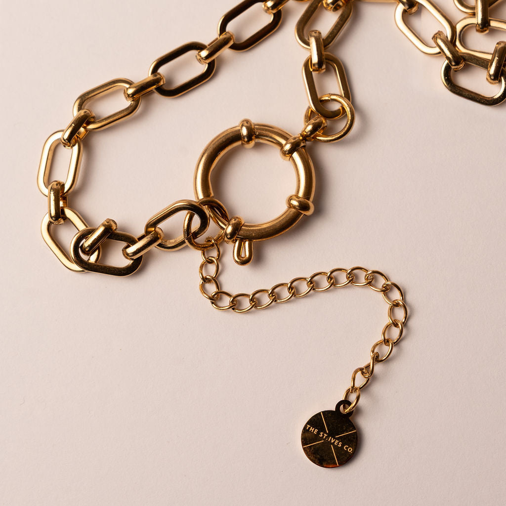 Gold Sailor Mermaid Necklace