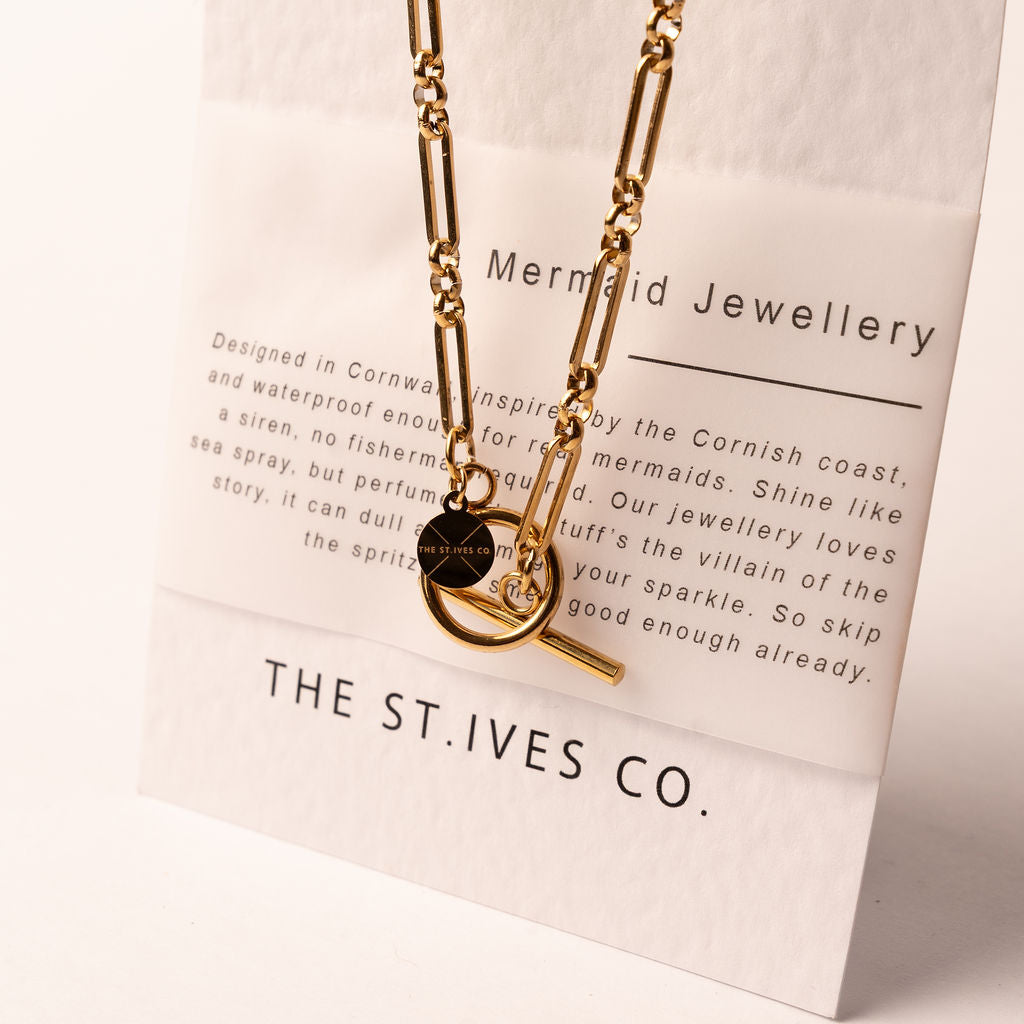 Gold Mermaid Gwenver Necklace - The St. Ives Co.