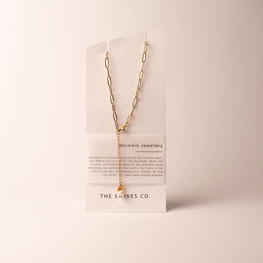 Gold Porthleven Mermaid Necklace